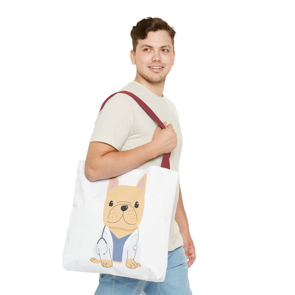 Doctor French Bulldog Tote Bag — Cute Vet Dogtor Canvas Tote