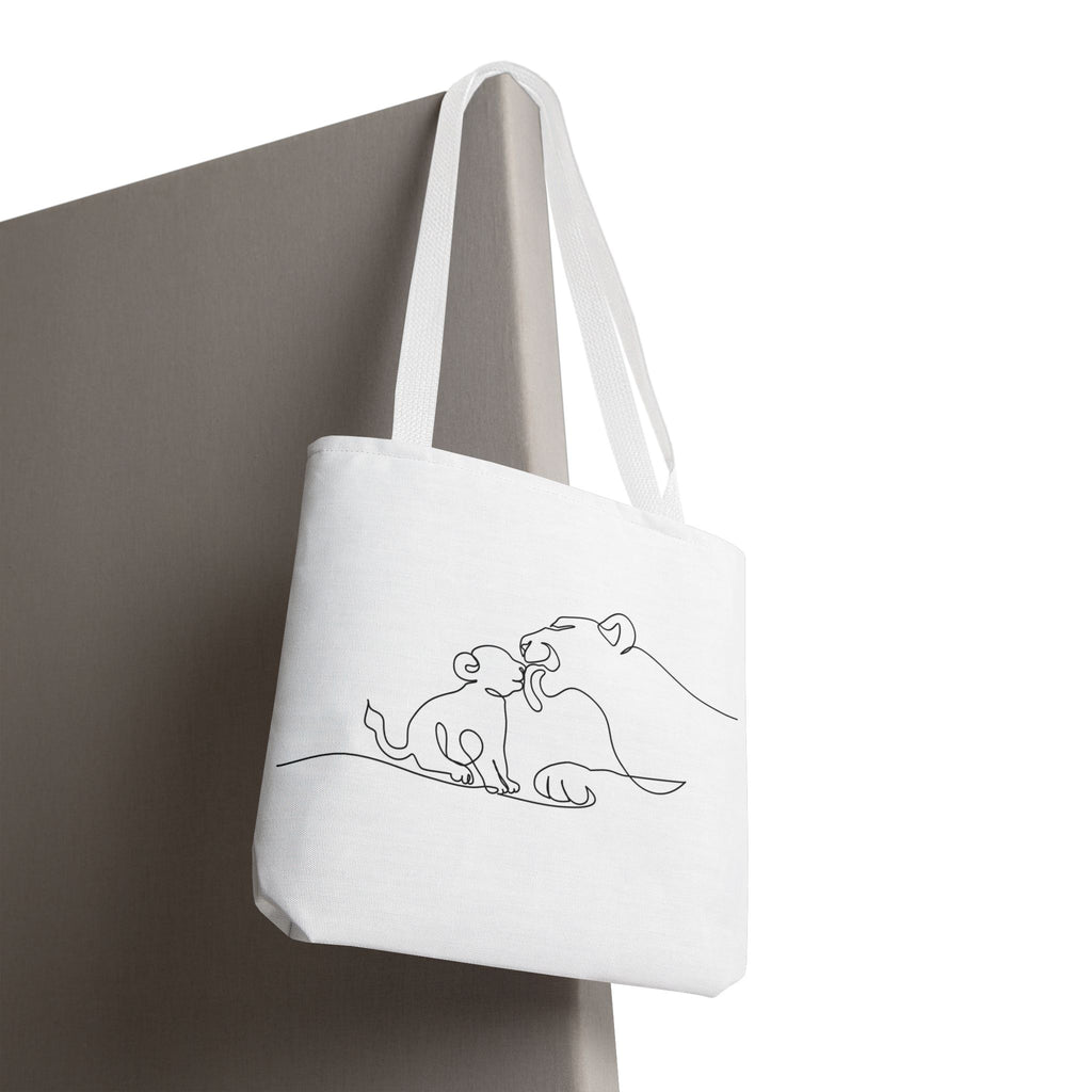 Lioness and Cub Tote Bag