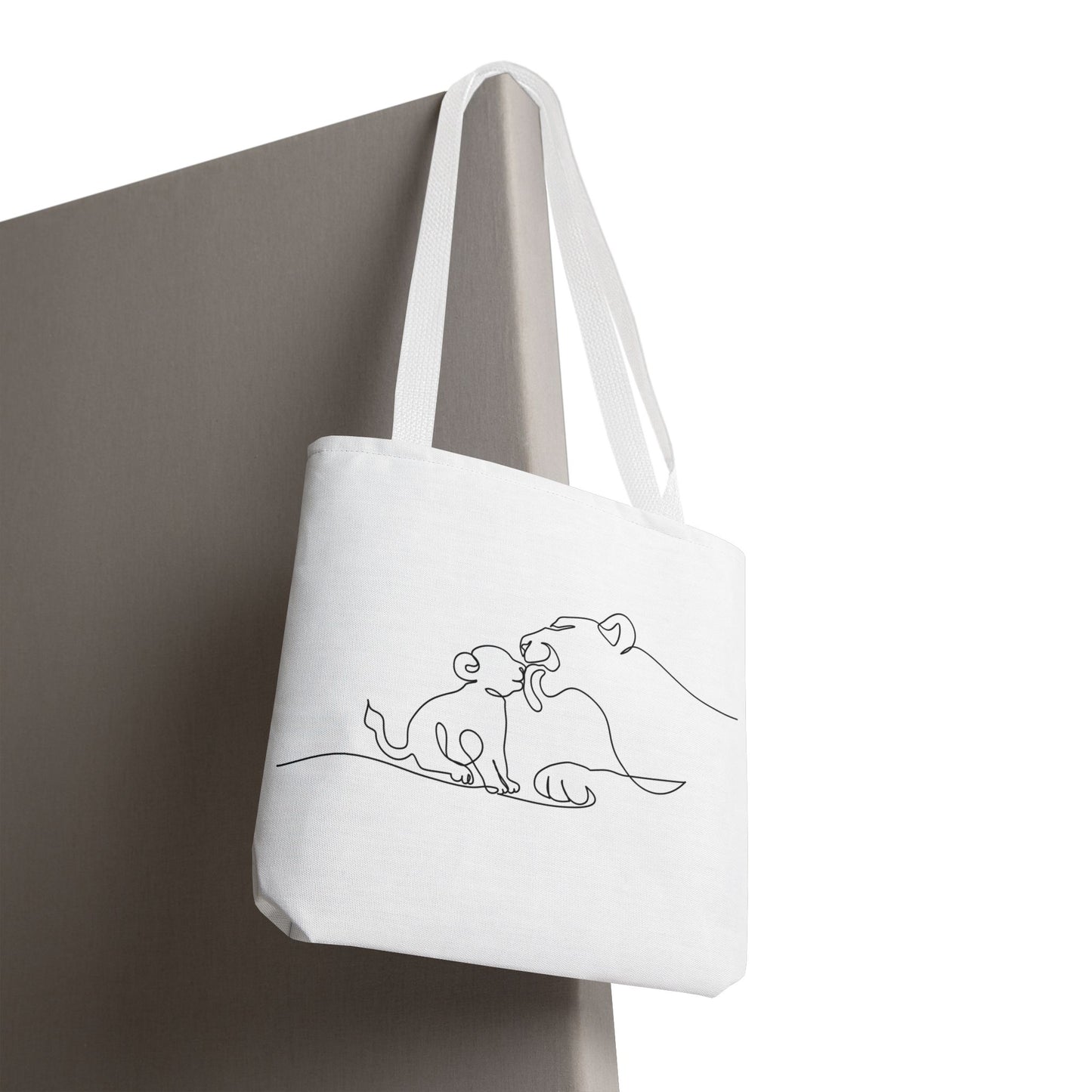 Lioness and Cub Tote Bag