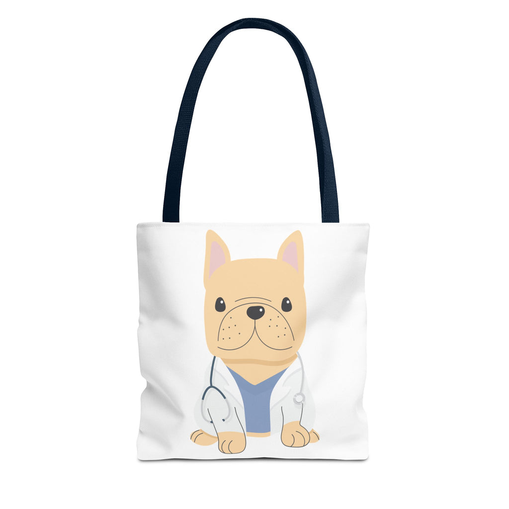 Doctor French Bulldog Tote Bag — Cute Vet Dogtor Canvas Tote