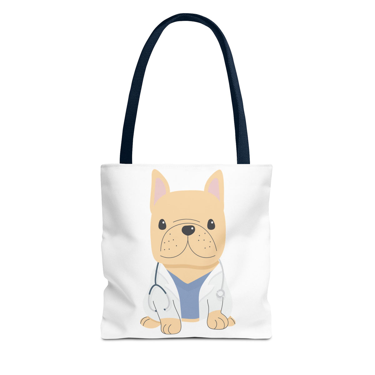 Doctor French Bulldog Tote Bag — Cute Vet Dogtor Canvas Tote