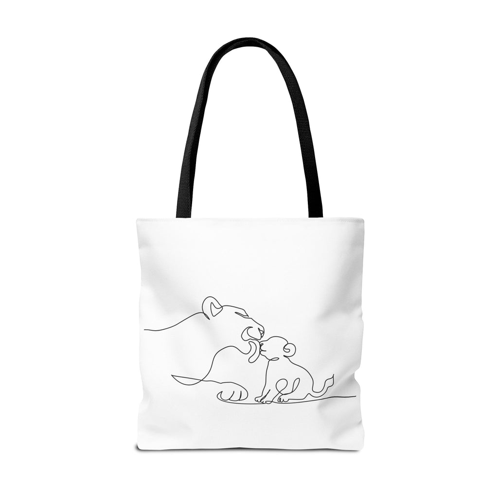 Lioness and Cub Tote Bag