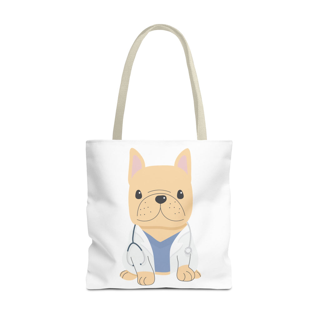 Doctor French Bulldog Tote Bag — Cute Vet Dogtor Canvas Tote