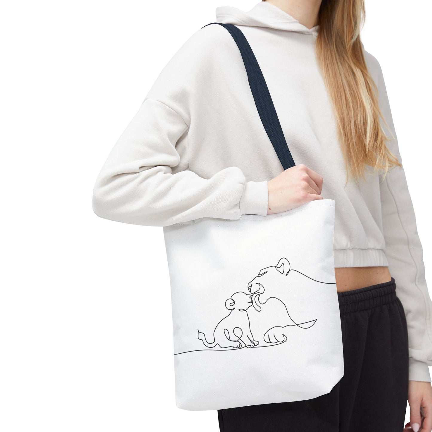 Lioness and Cub Tote Bag