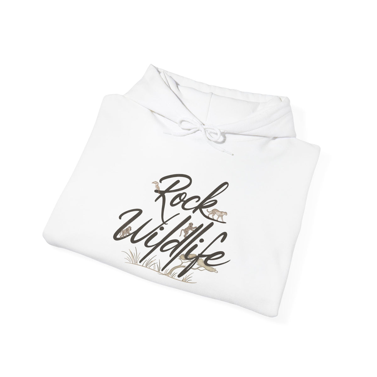 Hoodie - Rock Wildlife Script Pullover Hoodie