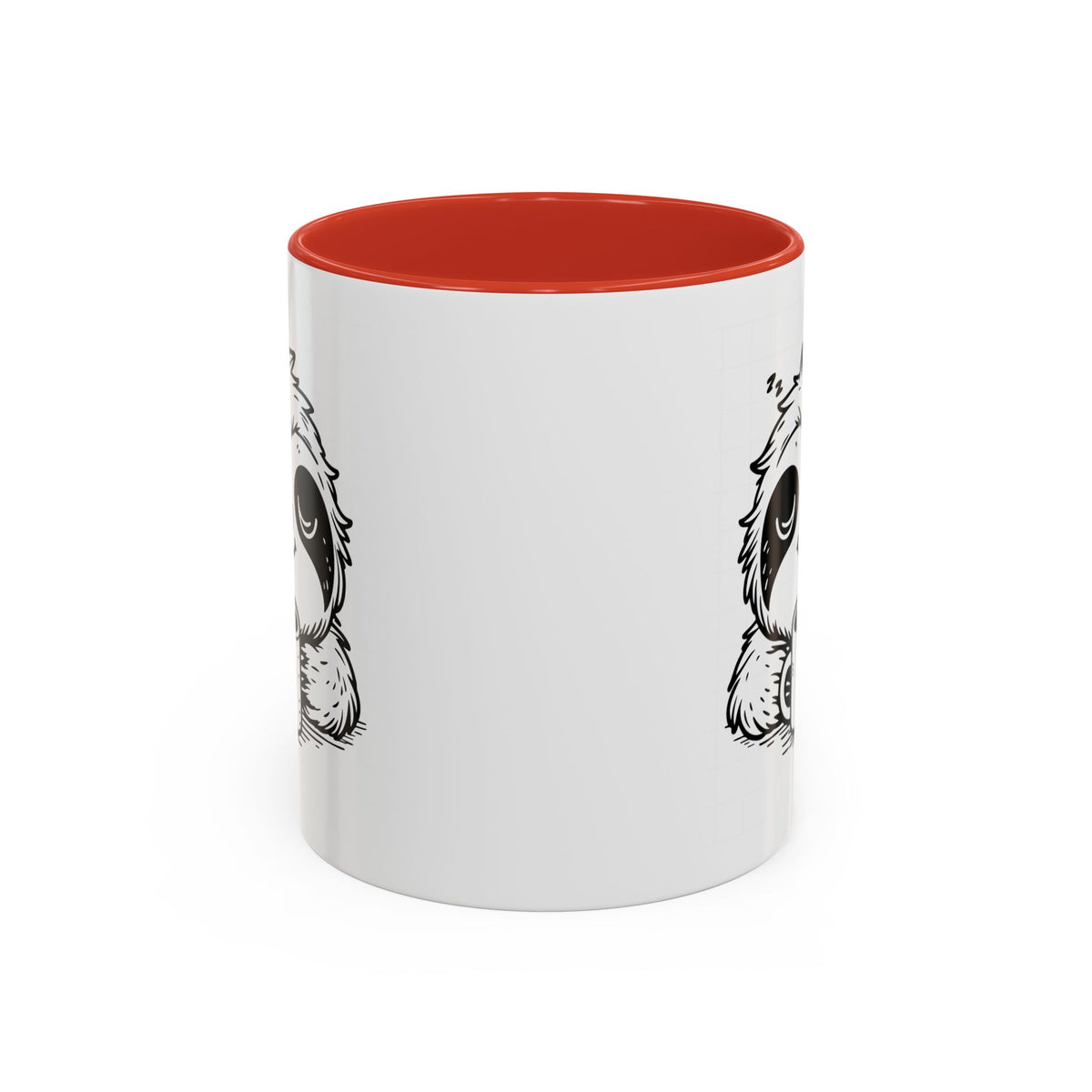 Cute Sloth Coffee Mug (Accent, 11/15oz) — Adorable Cartoon Sloth Holding Coffee Cup