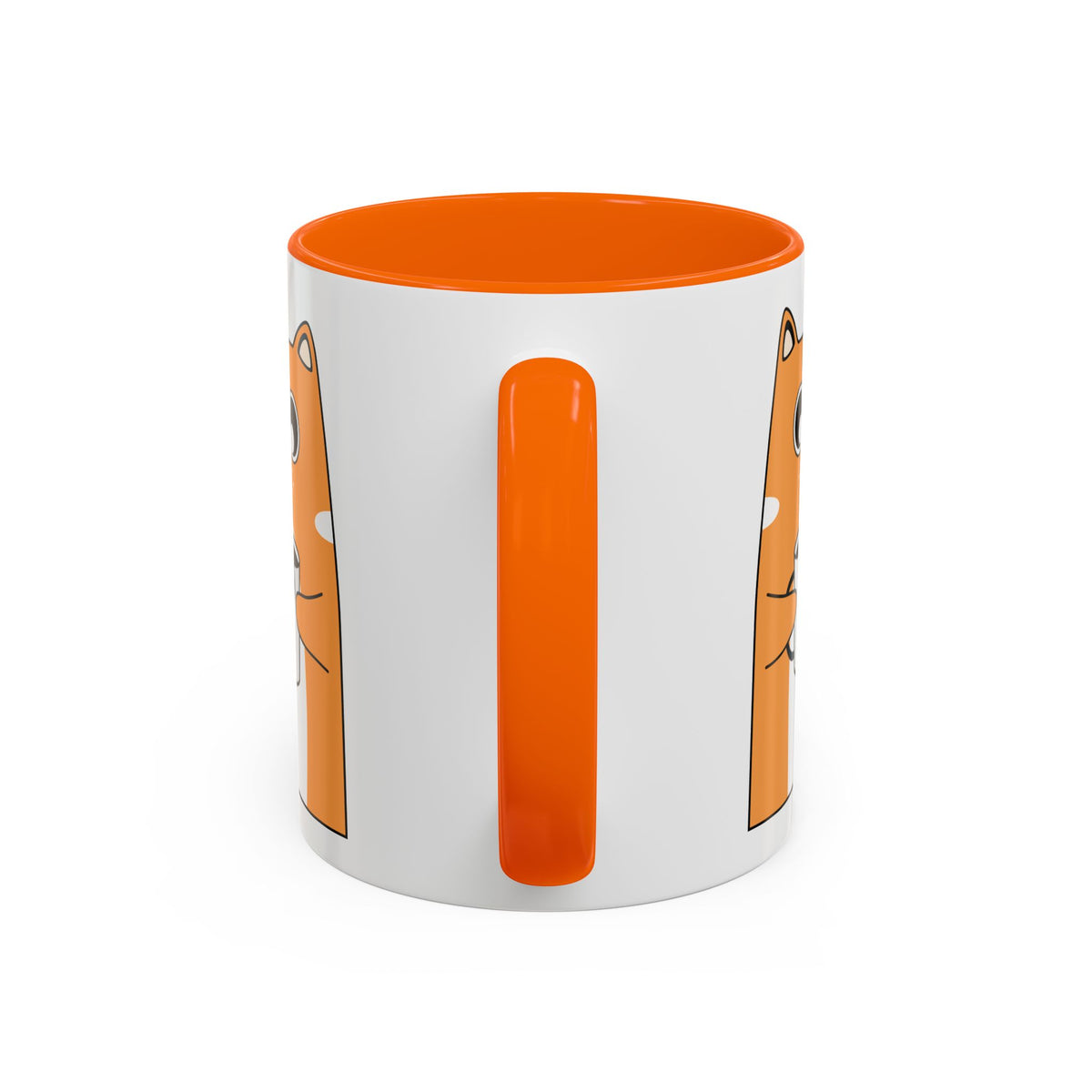 Sleepy Cat Accent Mug — 11/15oz Coffee Cup with Cat Design