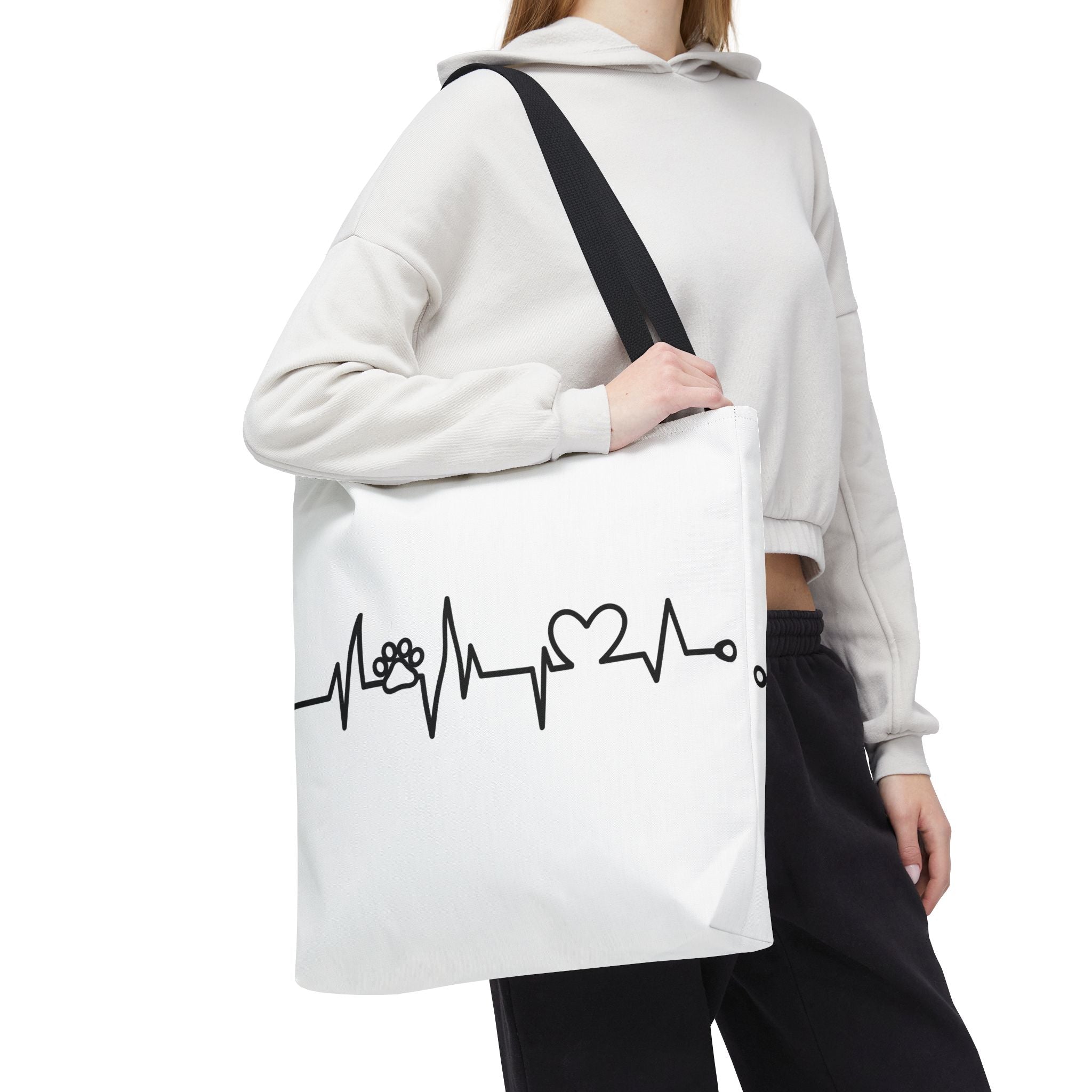 Animal ECG Tote Bag