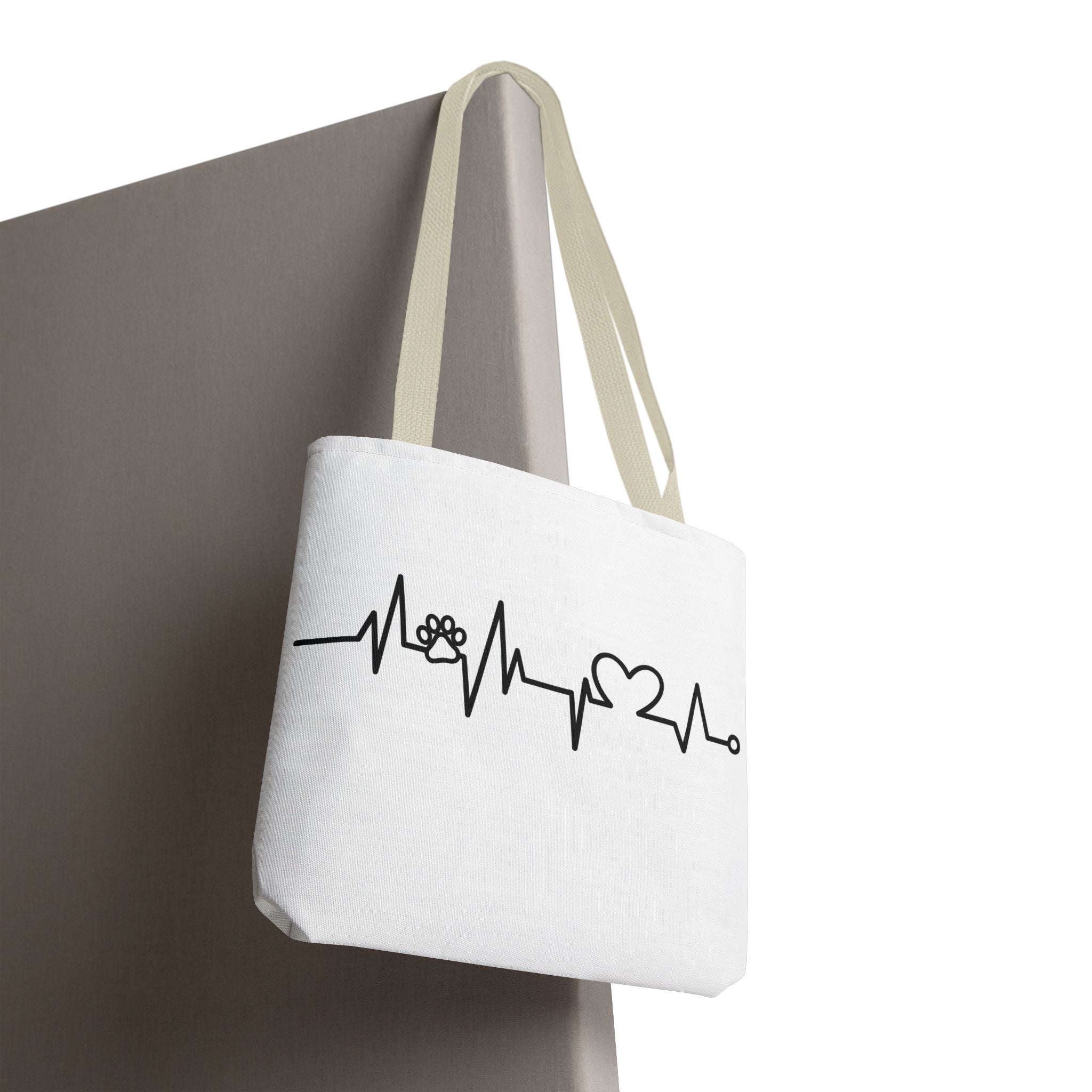Animal ECG Tote Bag