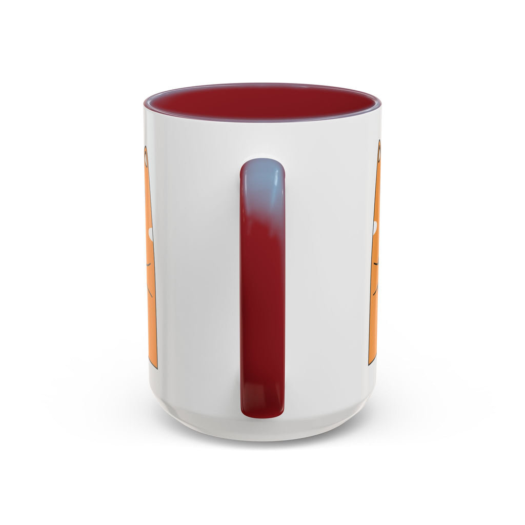 Sleepy Cat Accent Mug — 11/15oz Coffee Cup with Cat Design
