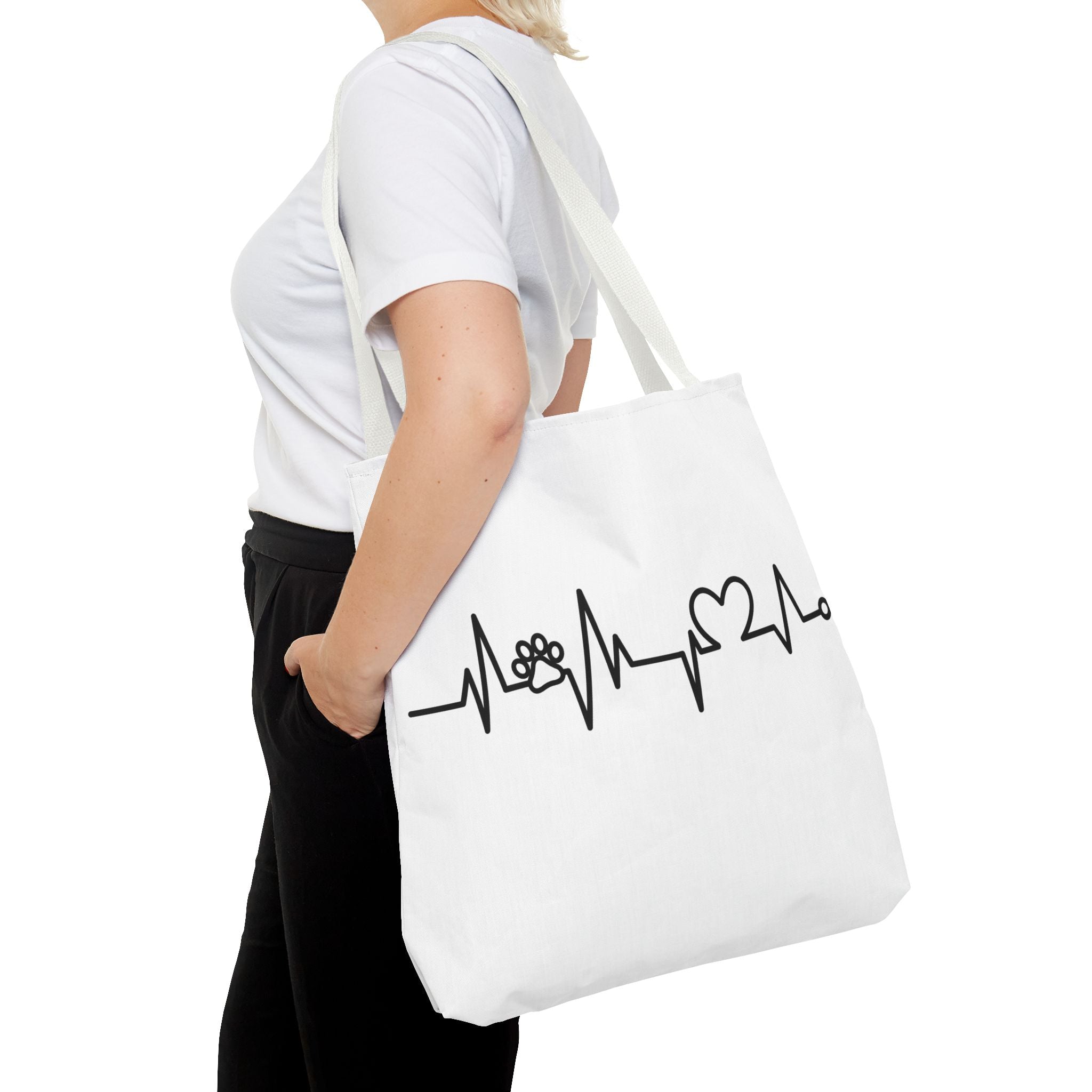 Animal ECG Tote Bag