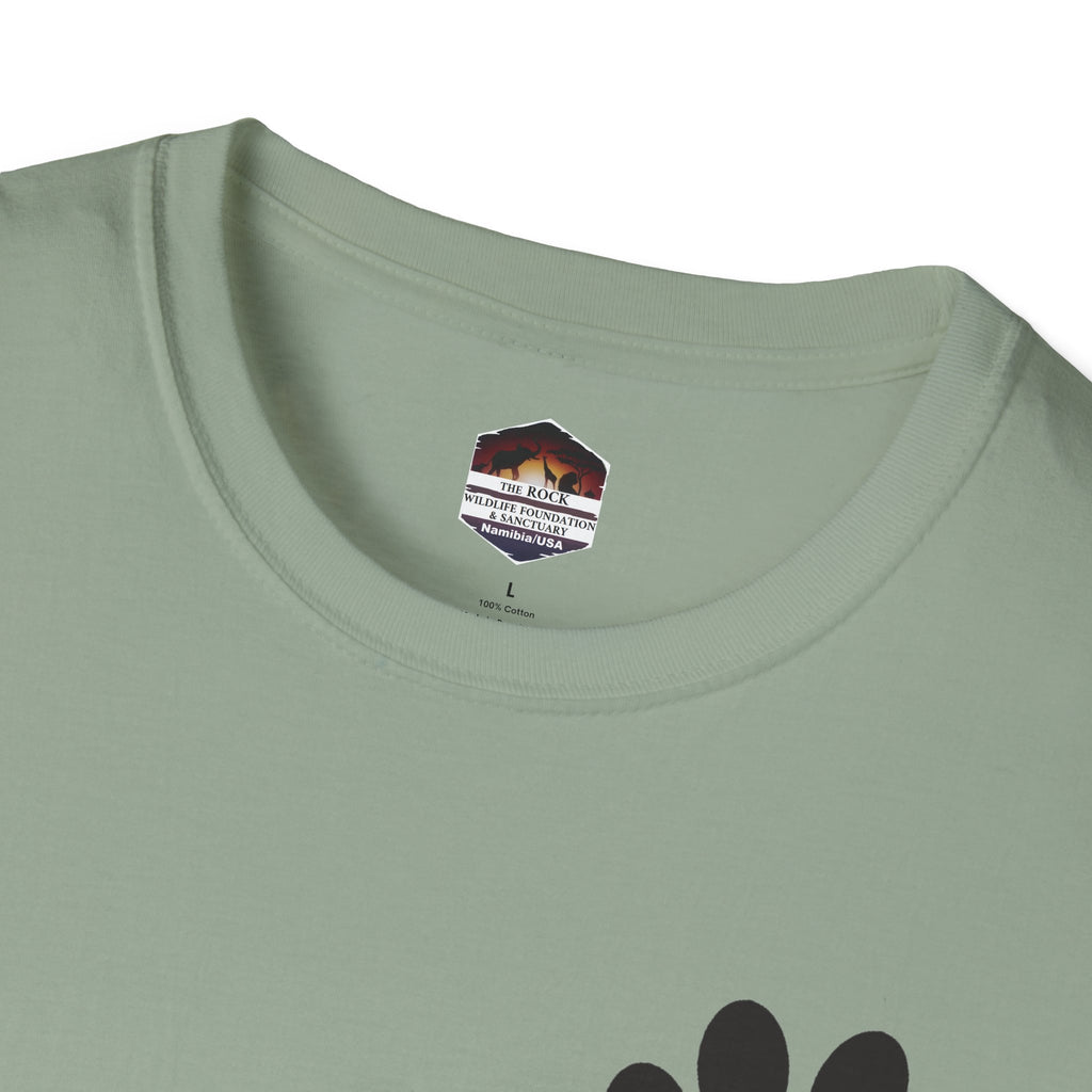 T-Shirt — Paw & Heartbeat EKG Design (Pet Lover Tee)