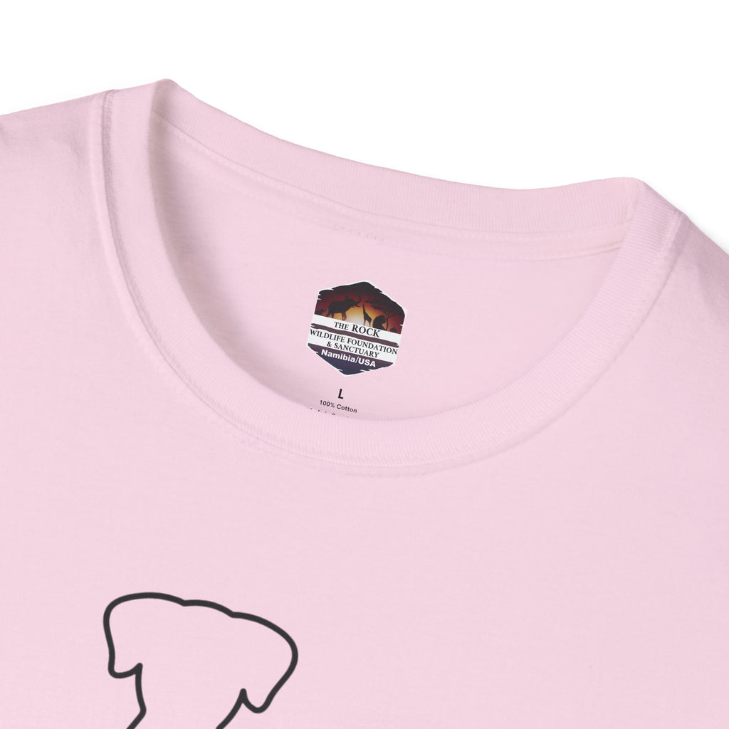 Dog and Cat Line Art T‑Shirt — Minimal Pet Silhouette Tee