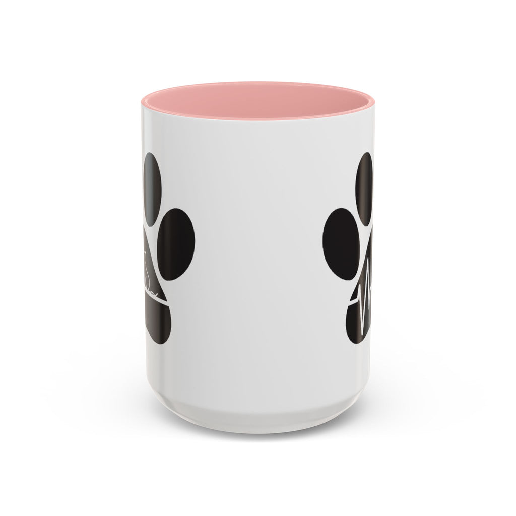Cat Paw Heartbeat Coffee Mug — Pet Lover Accent Mug (11/15oz)