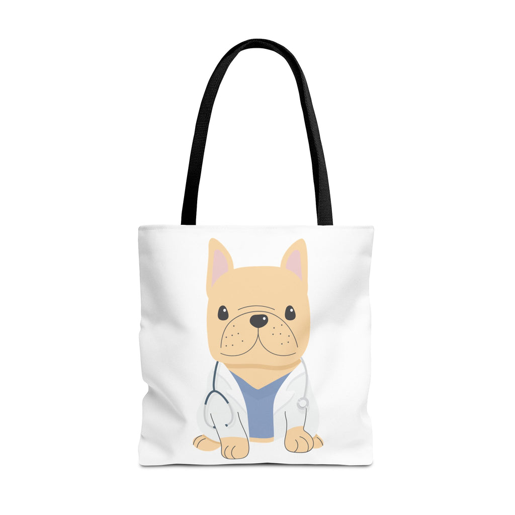 Doctor French Bulldog Tote Bag — Cute Vet Dogtor Canvas Tote