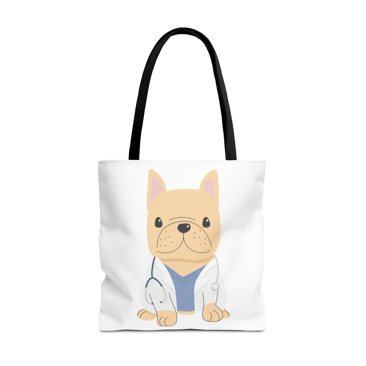 Doctor French Bulldog Tote Bag — Cute Vet Dogtor Canvas Tote