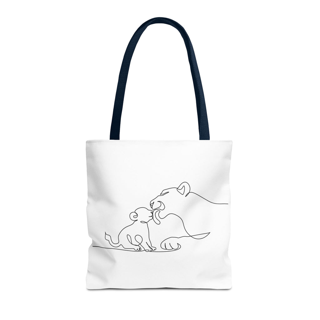 Lioness and Cub Tote Bag