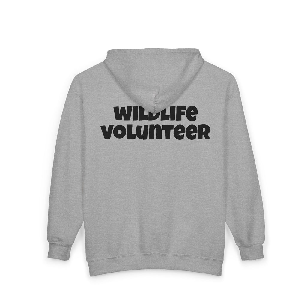Wildlife Volunteer Zip Hoodie — Animal Rescue Crew Full-Zip Sweatshirt