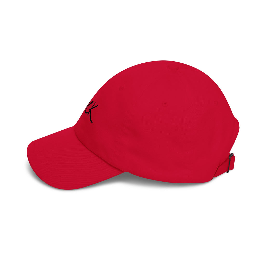 Rock Script Dad Cap — Casual Embroidered Baseball Hat