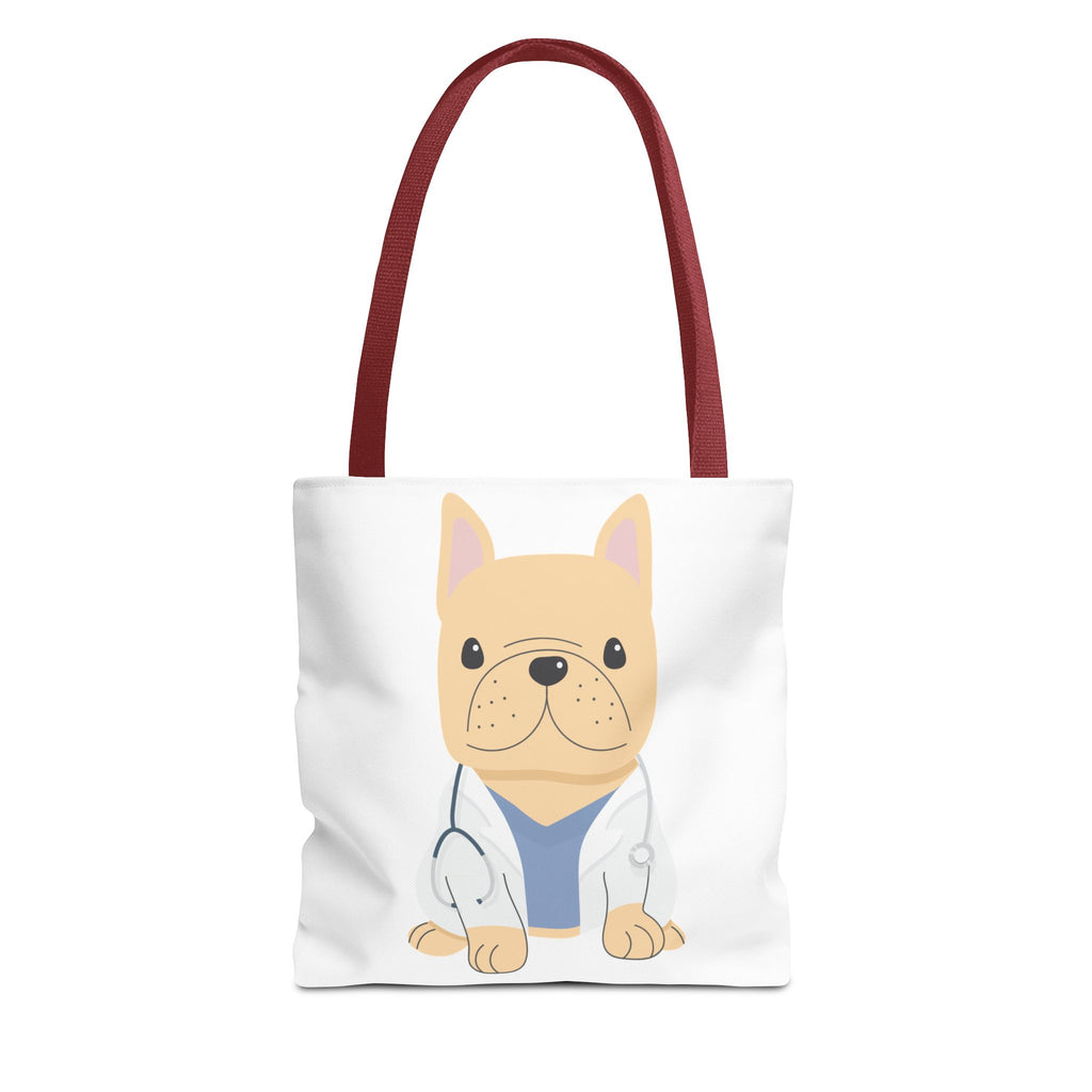 Doctor French Bulldog Tote Bag — Cute Vet Dogtor Canvas Tote