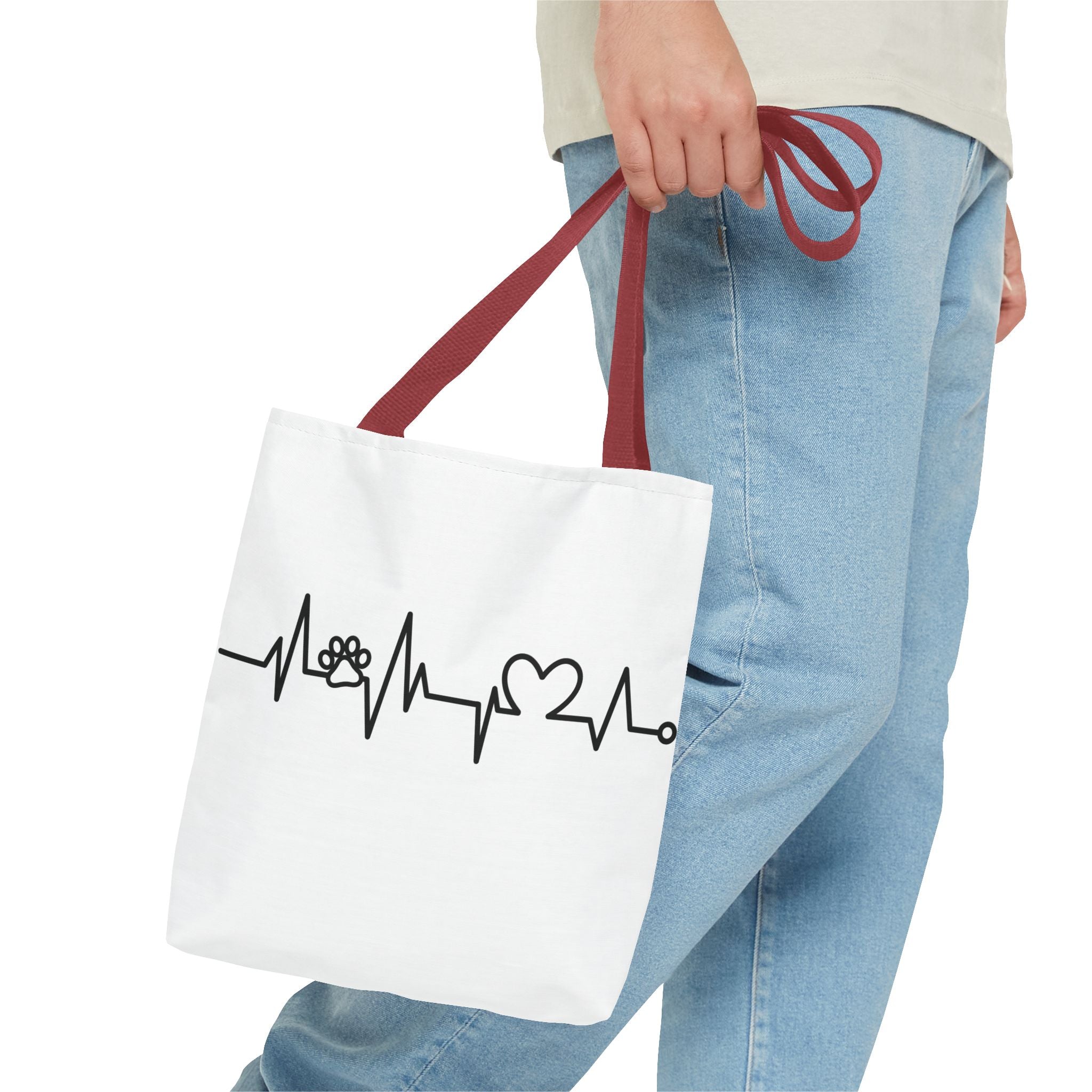 Animal ECG Tote Bag