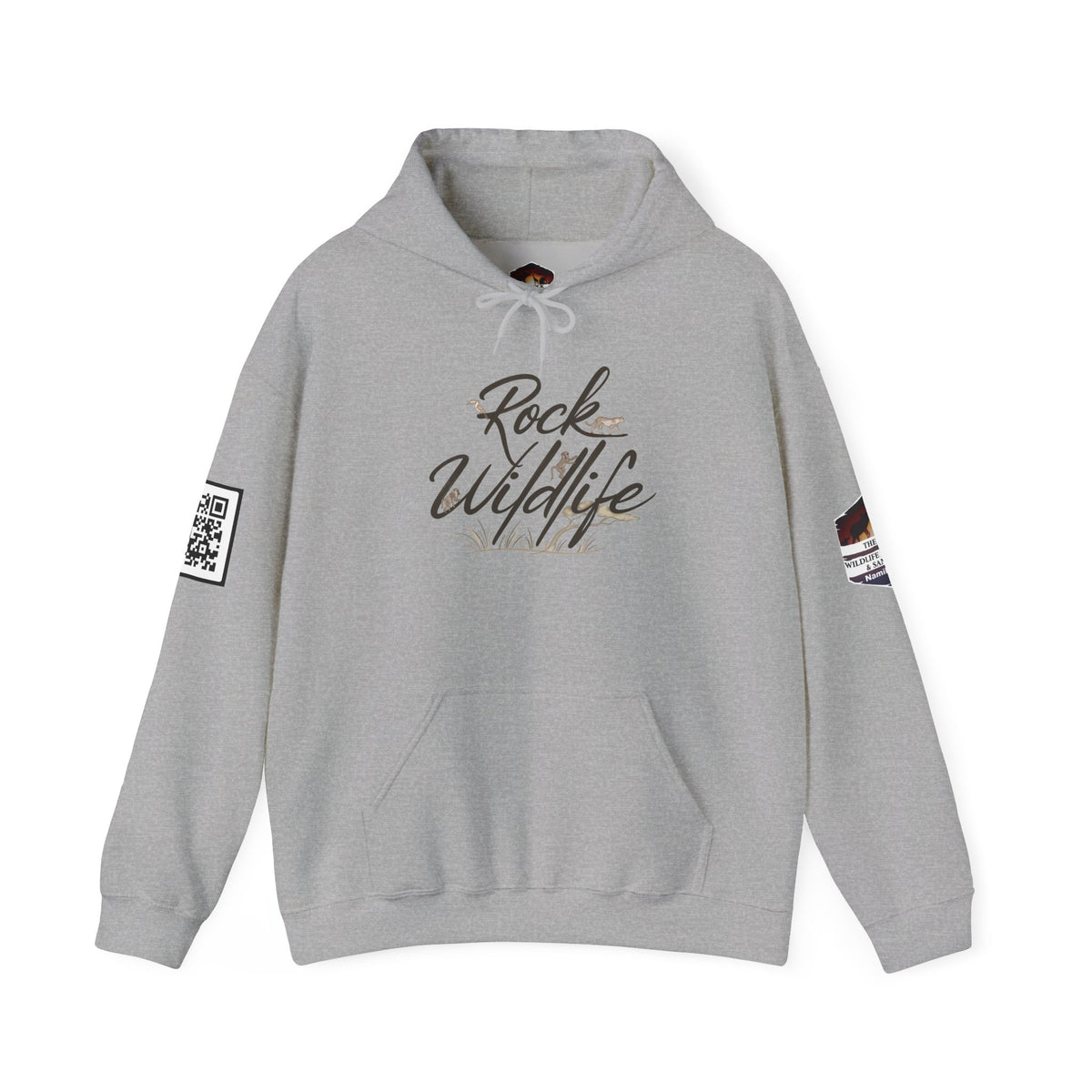 Hoodie - Rock Wildlife Script Pullover Hoodie
