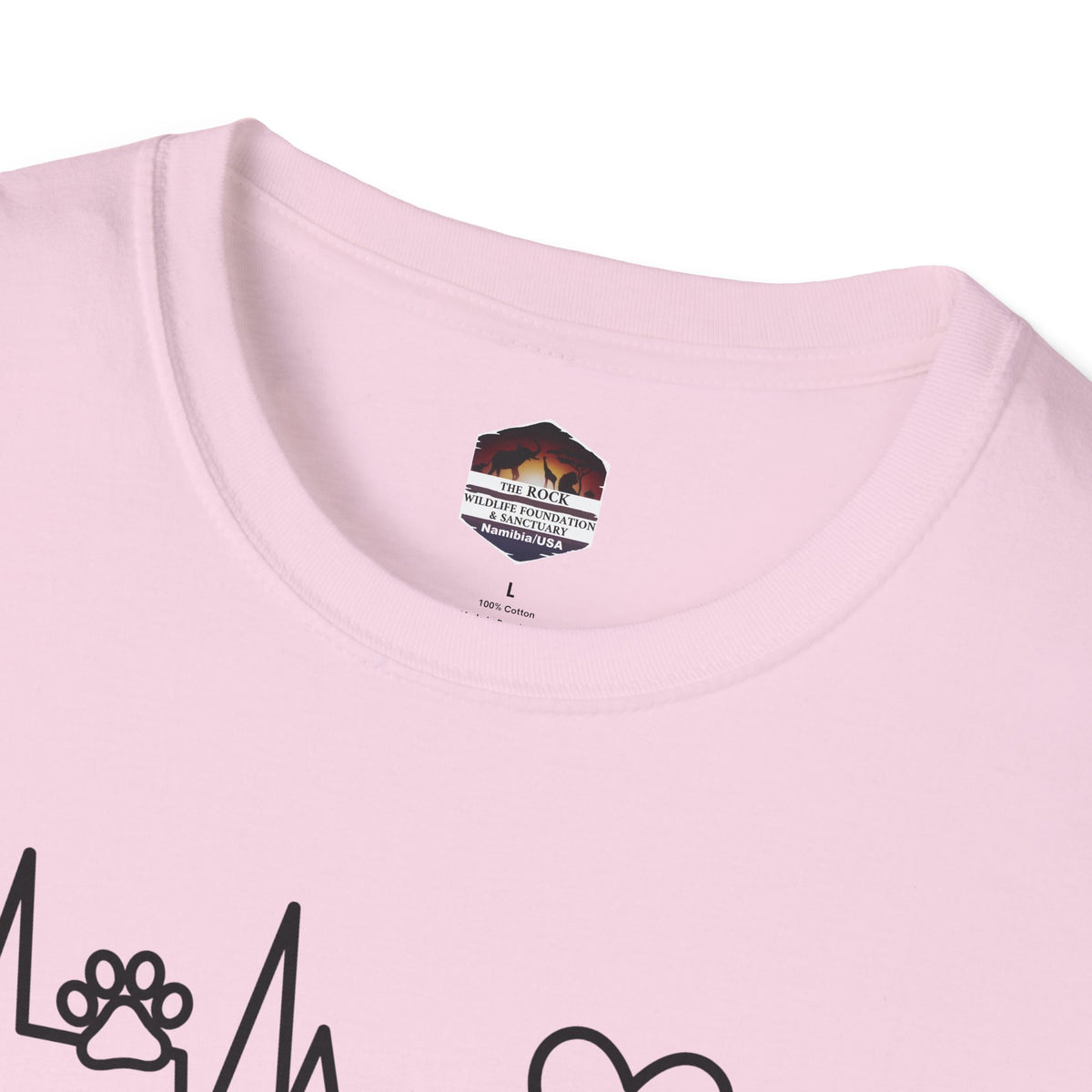 Heartbeat Paw & Heart T-Shirt — Pet Lover EKG Tee