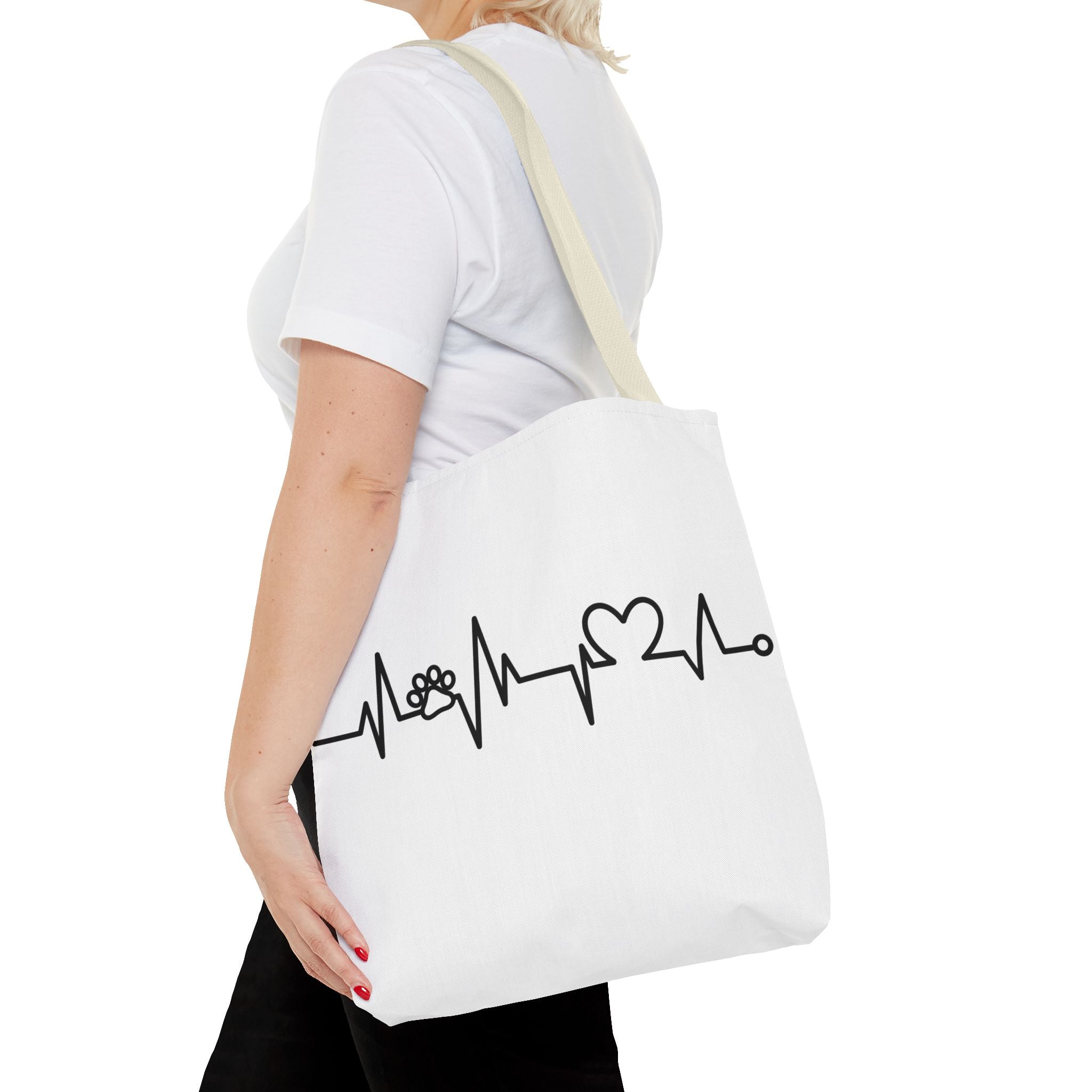 Animal ECG Tote Bag