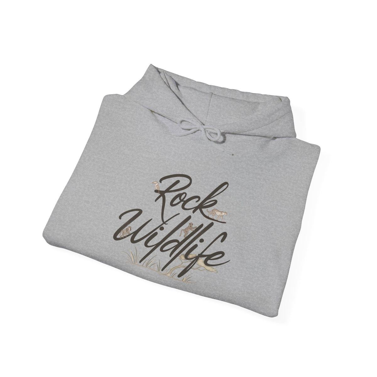 Hoodie - Rock Wildlife Script Pullover Hoodie