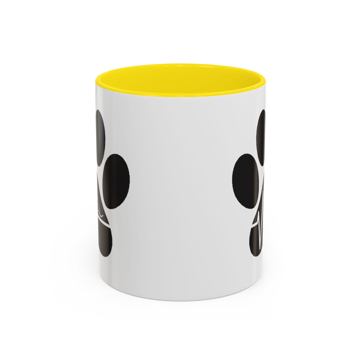 Dog Paw Heartbeat Coffee Mug — Pet Lover Accent Mug (11/15oz)