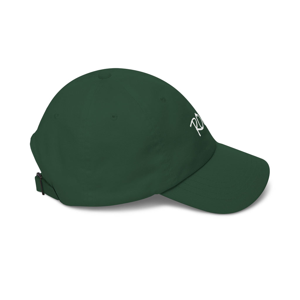 Rock Script Dad Cap — Casual Embroidered Baseball Hat