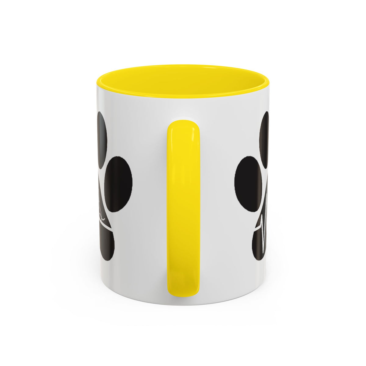 Dog Paw Heartbeat Coffee Mug — Pet Lover Accent Mug (11/15oz)