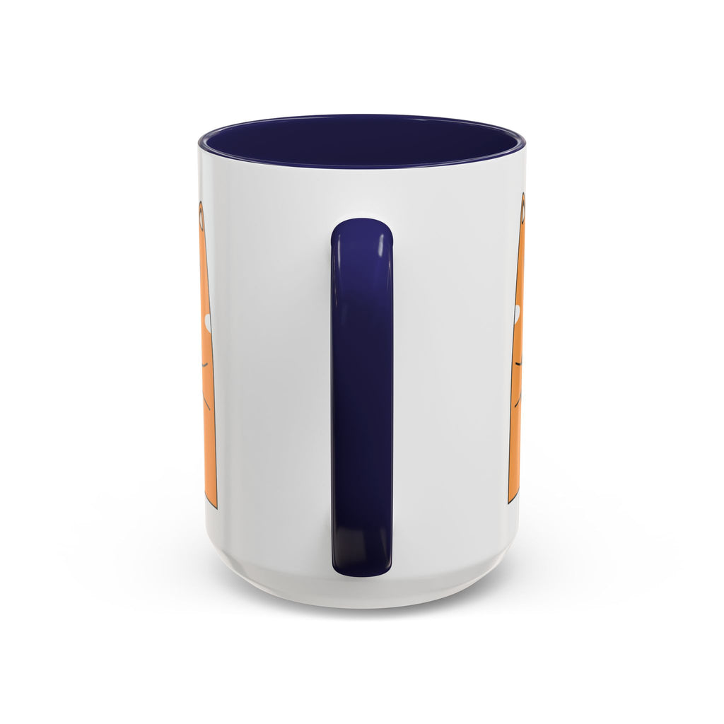 Sleepy Cat Accent Mug — 11/15oz Coffee Cup with Cat Design