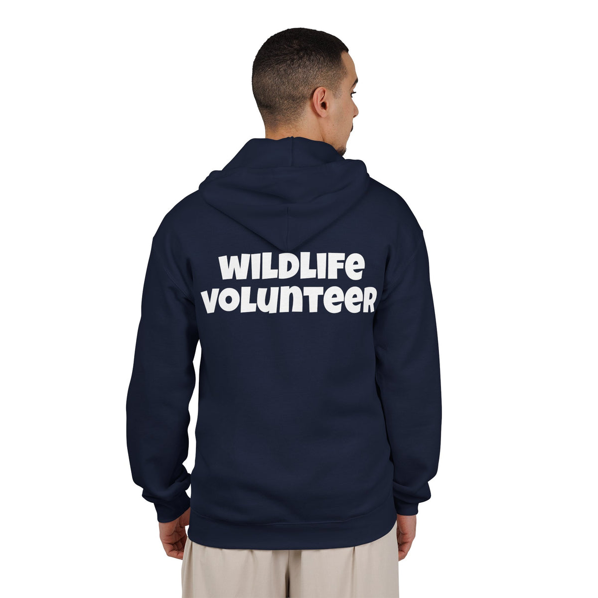 Wildlife Volunteer Zip Hoodie — Animal Rescue Crew Full-Zip Sweatshirt