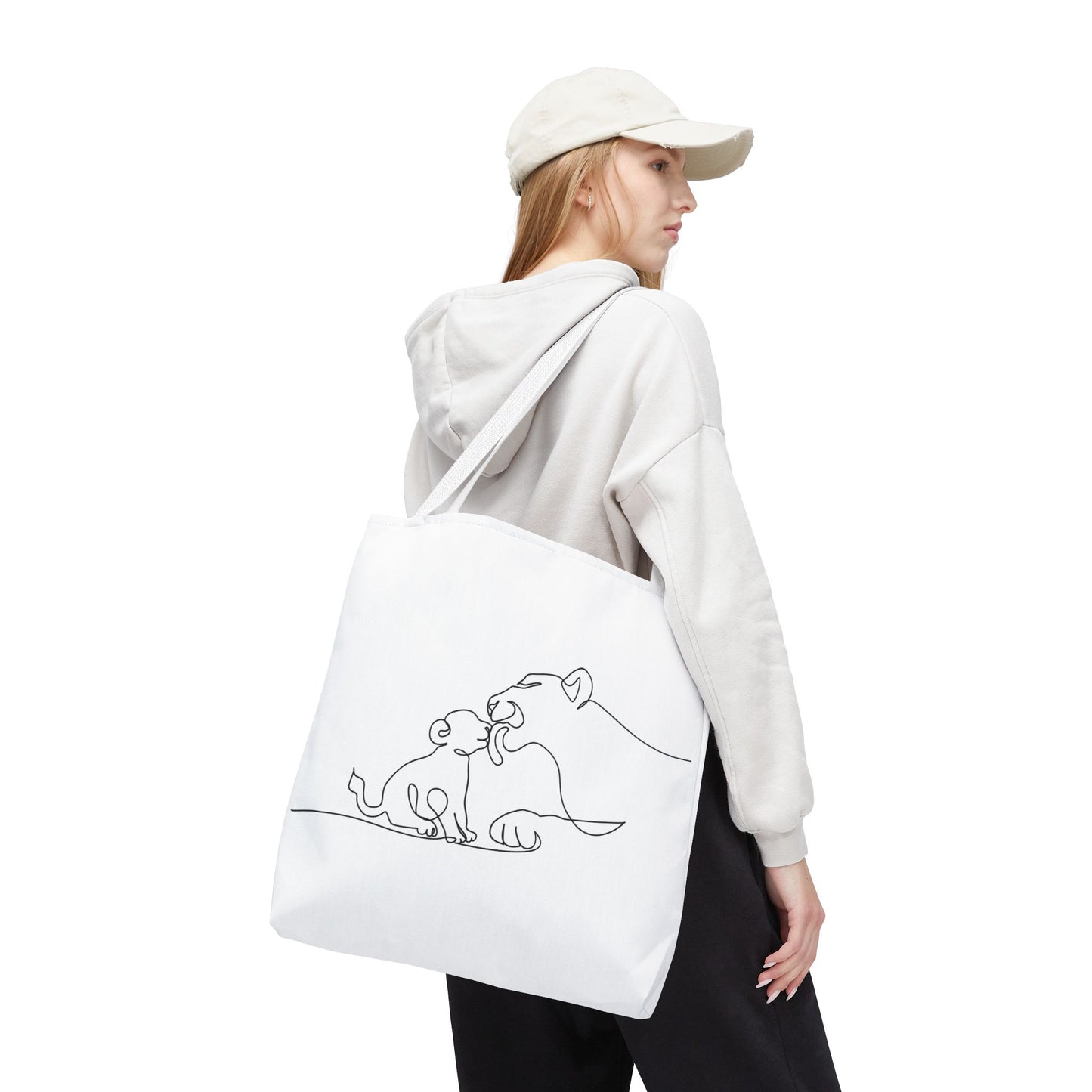 Lioness and Cub Tote Bag