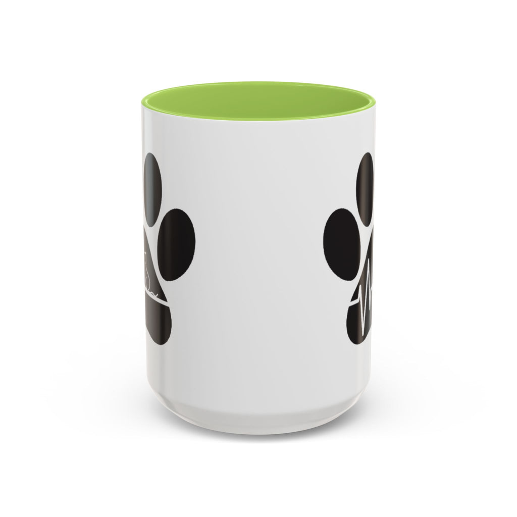 Cat Paw Heartbeat Coffee Mug — Pet Lover Accent Mug (11/15oz)