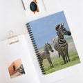 Zebra Mama & Foal Spiral Notebook — Ruled Journal for Wildlife Lovers