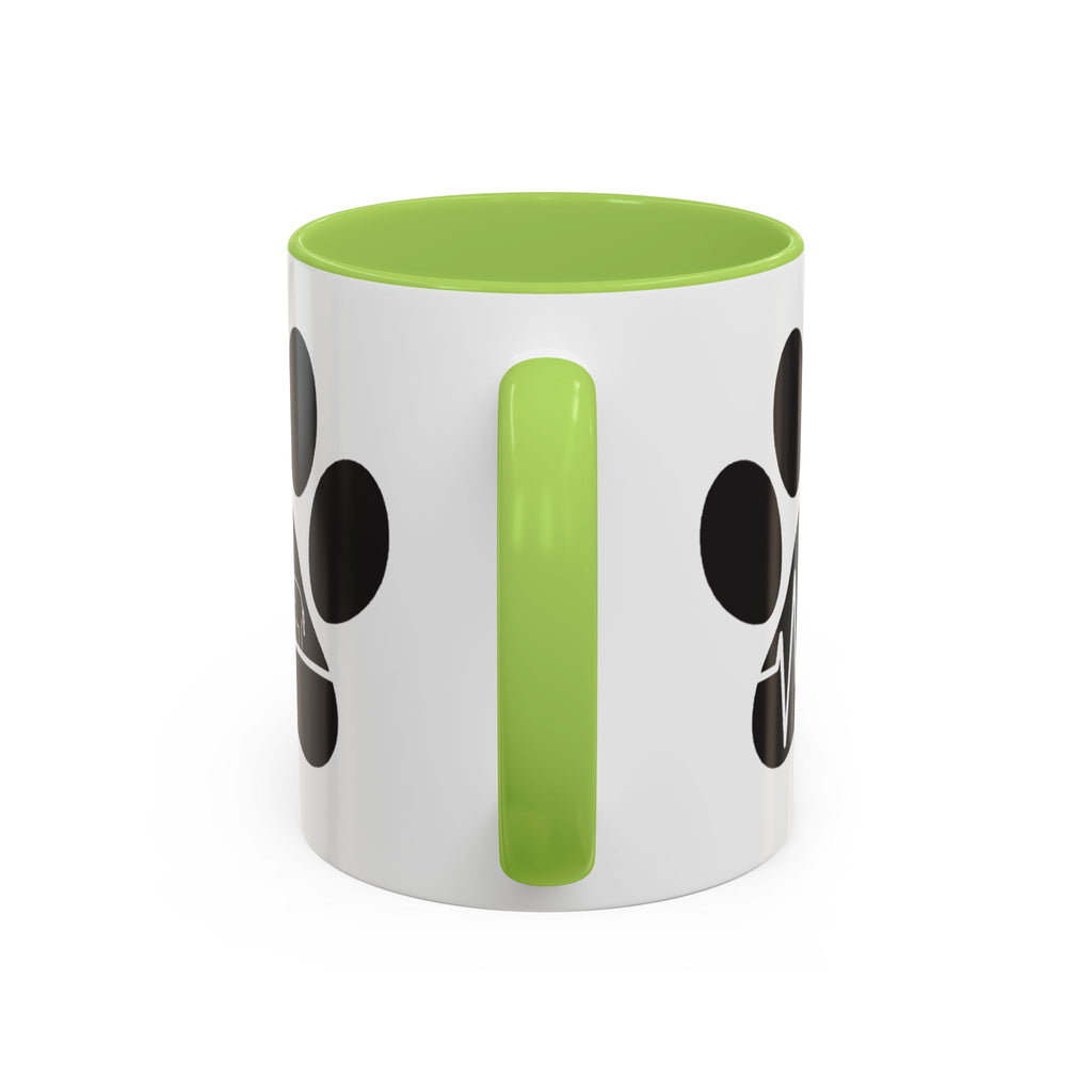 Elephant Paw Coffee Mug — Animal Rescue Heartbeat Accent Mug