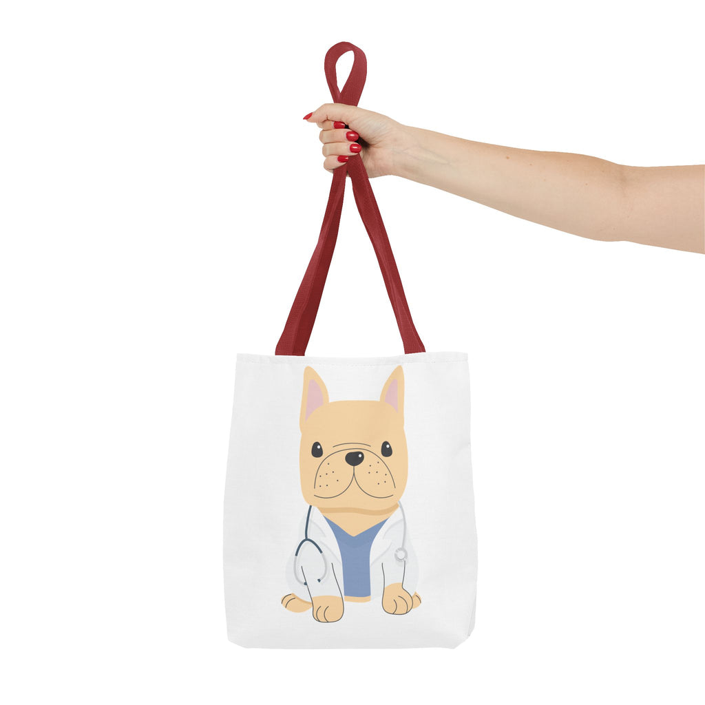 Doctor French Bulldog Tote Bag — Cute Vet Dogtor Canvas Tote