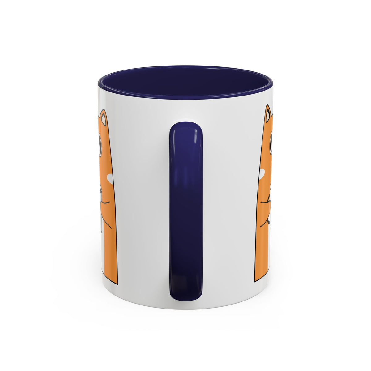 Sleepy Cat Accent Mug — 11/15oz Coffee Cup with Cat Design