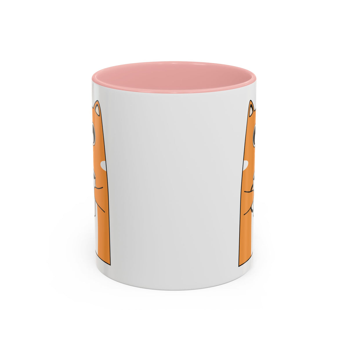 Sleepy Cat Accent Mug — 11/15oz Coffee Cup with Cat Design