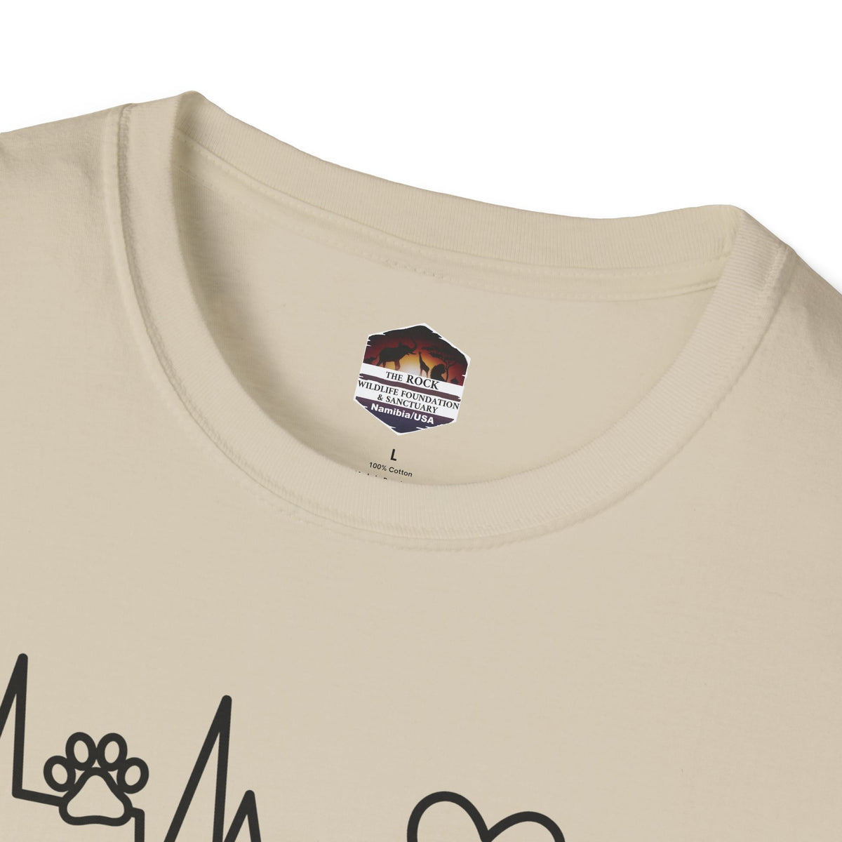 Heartbeat Paw & Heart T-Shirt — Pet Lover EKG Tee