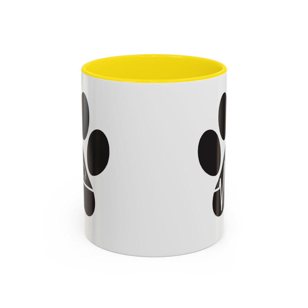Elephant Paw Coffee Mug — Animal Rescue Heartbeat Accent Mug