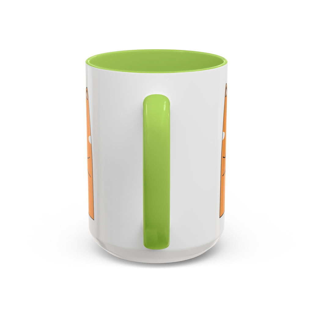 Sleepy Cat Accent Mug — 11/15oz Coffee Cup with Cat Design