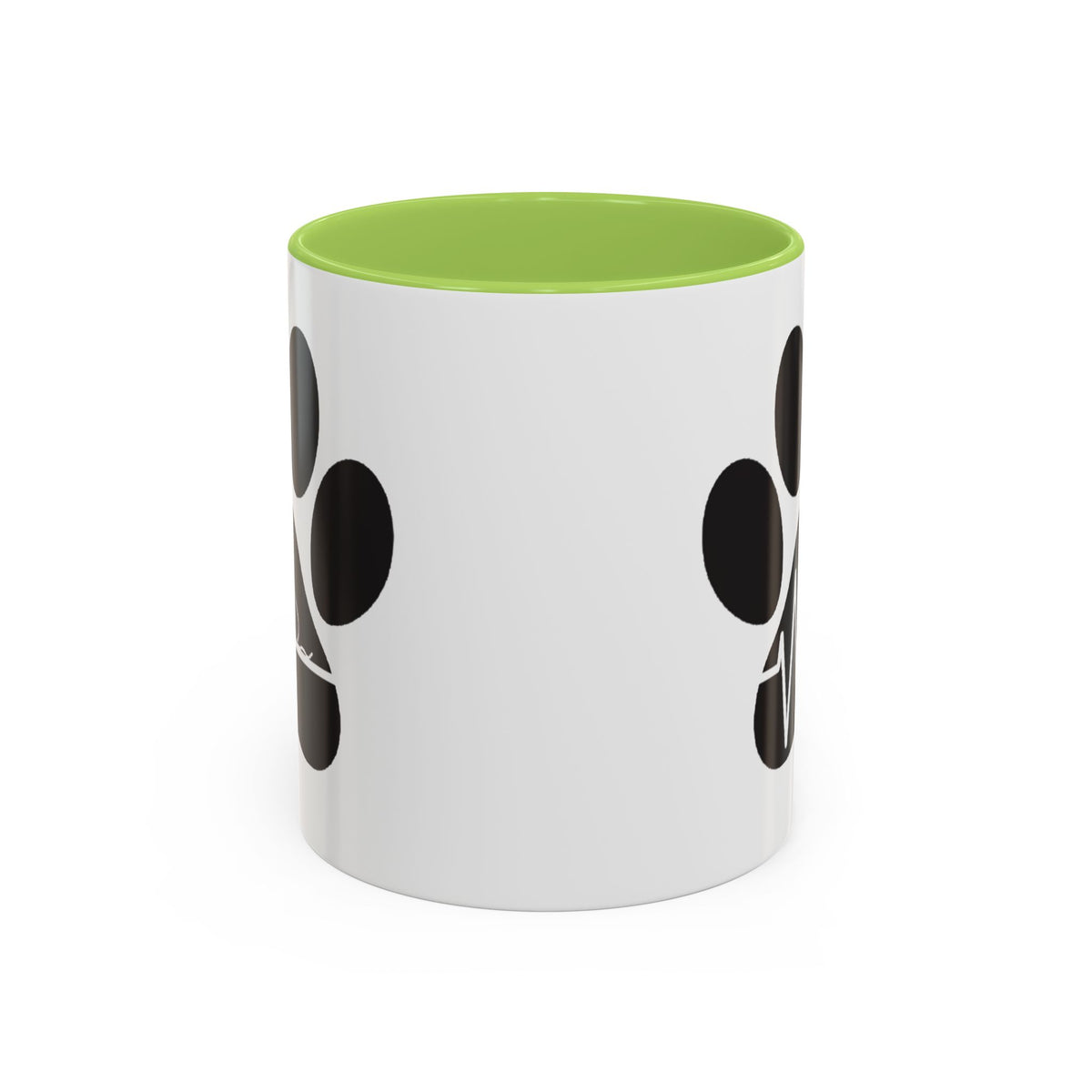 Cat Paw Heartbeat Coffee Mug — Pet Lover Accent Mug (11/15oz)