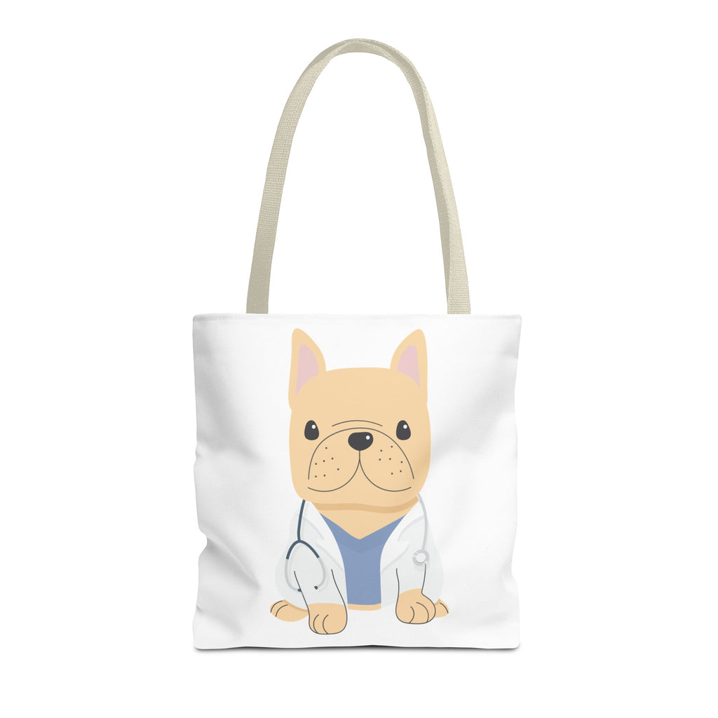 Doctor French Bulldog Tote Bag — Cute Vet Dogtor Canvas Tote