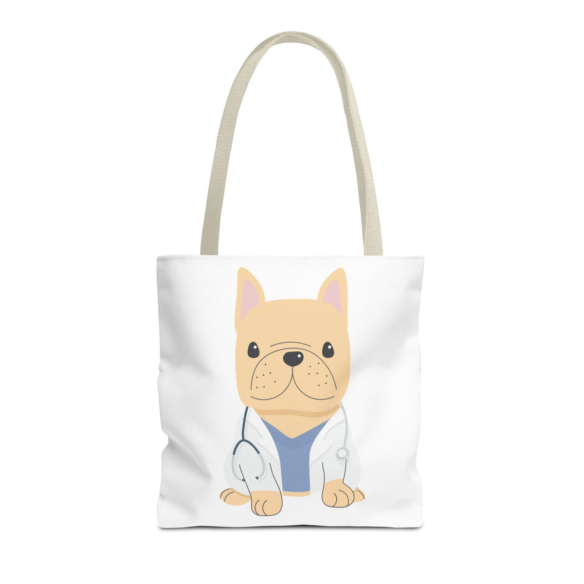 Doctor French Bulldog Tote Bag — Cute Vet Dogtor Canvas Tote