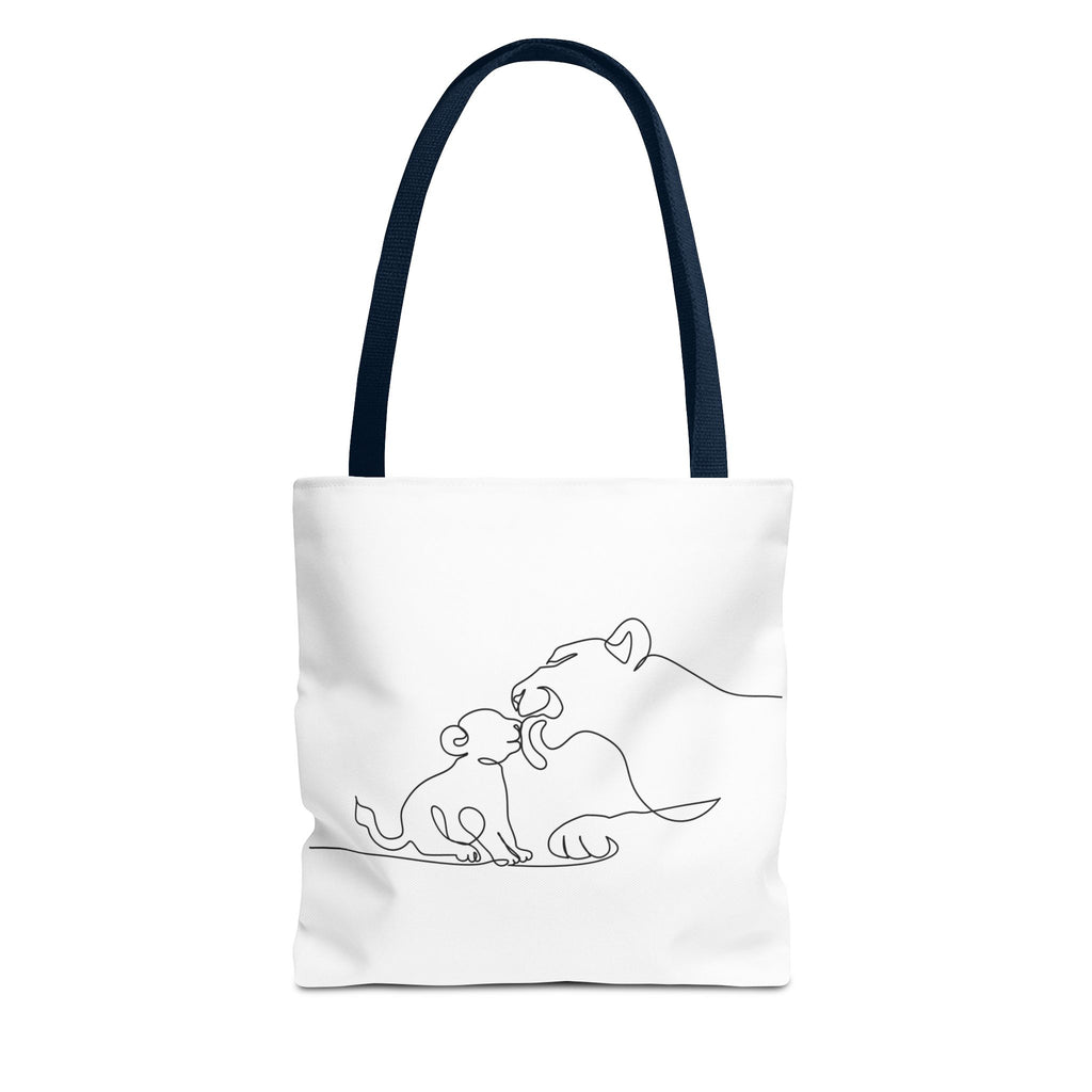 Lioness and Cub Tote Bag