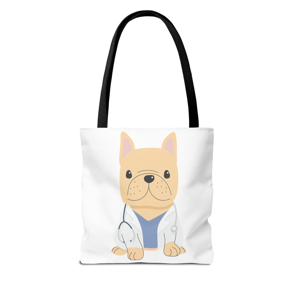 Doctor French Bulldog Tote Bag — Cute Vet Dogtor Canvas Tote