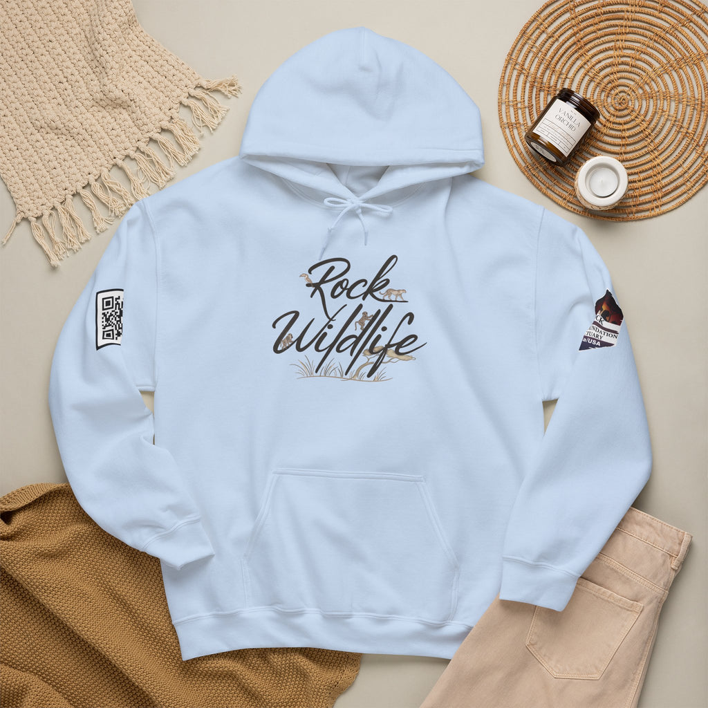 Hoodie - Rock Wildlife Script Pullover Hoodie